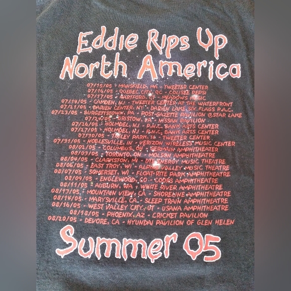 Iron Maiden 2005 Eddie Rips Up North America Tour Shirt *Never Worn/Washed* - Picture 5 of 6